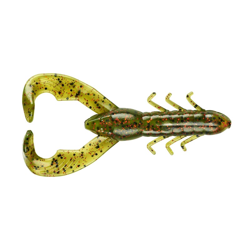Yum Lures YCW302 Christie Craw Soft Bait, Watermelon Red Flake - Image 1